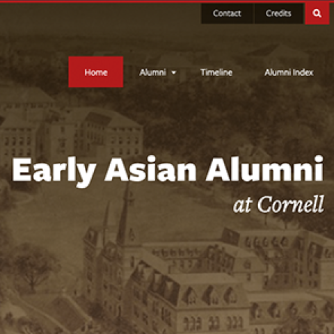 Early Asian alumni at Cornell homepage