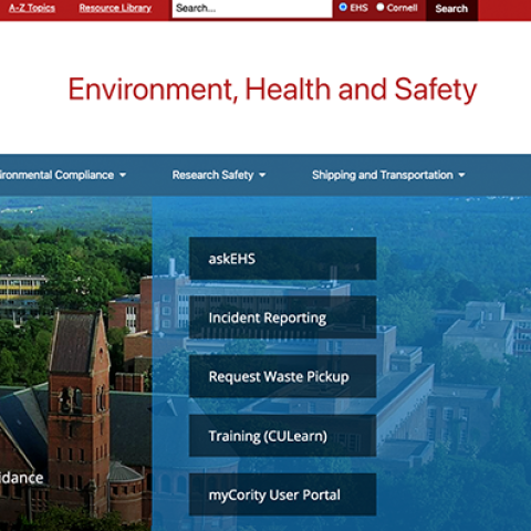Environment, Health, and Safety homepage