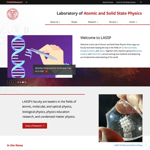 Laboratory of Atomic and Solid State Physics homepage