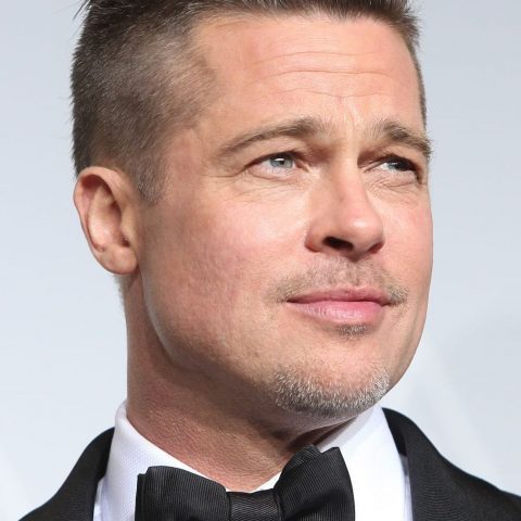 Brad Pitt staring deeply into the distance